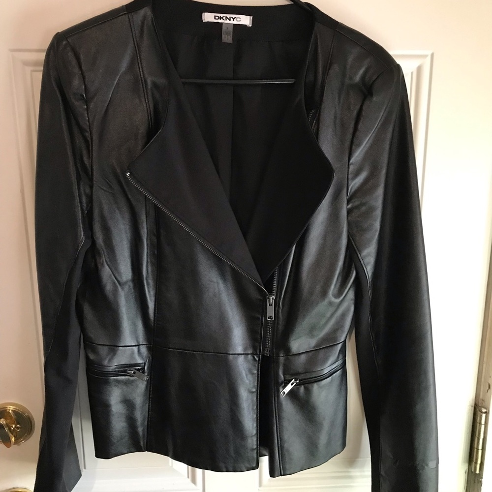 DKNY faux leather jacket